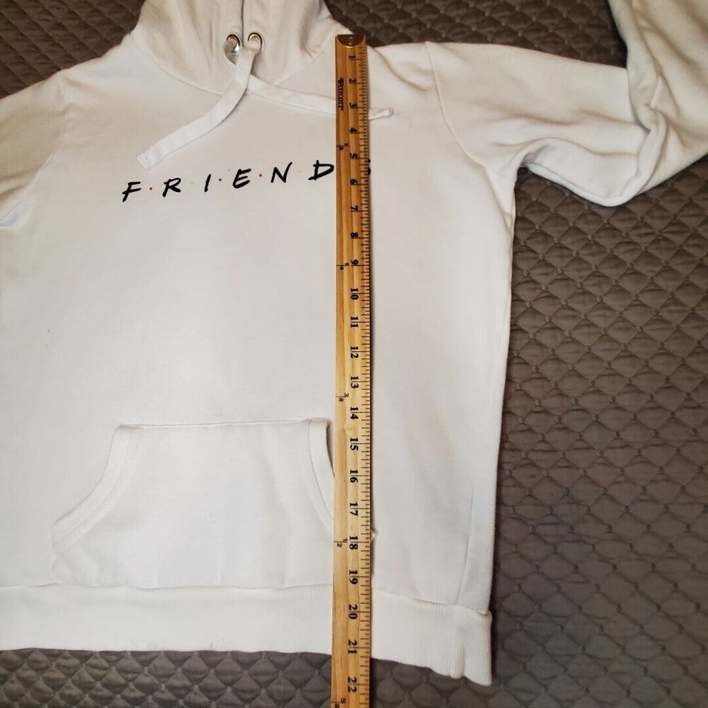 Friends Vintage Sweatshirt Women Sm/P White Pullover Hoodie The TV Show - Picture 4 of 11